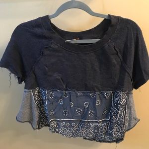 Free people mid drift tee